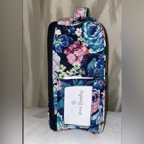 NEW Vera Bradley Quilted Insulated Lunch Bunch Zip Bag in Garden Grove🌷🌸💙 - Picture 4 of 8